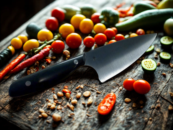 Chef Knife with Gaboon Ebony