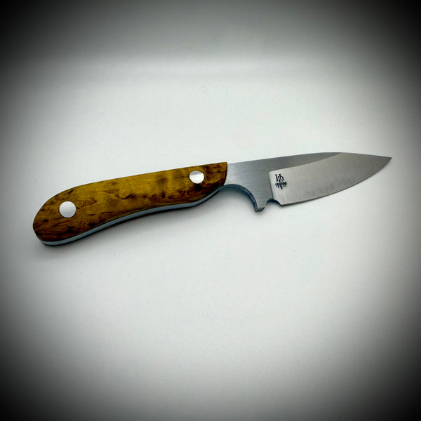 EDC/Hunter with Natural Wood Handle
