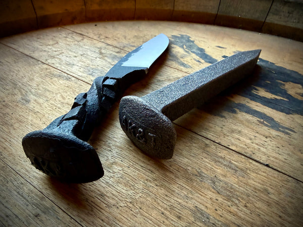 Railroad Spike Knife (Rubix Cube Twist)