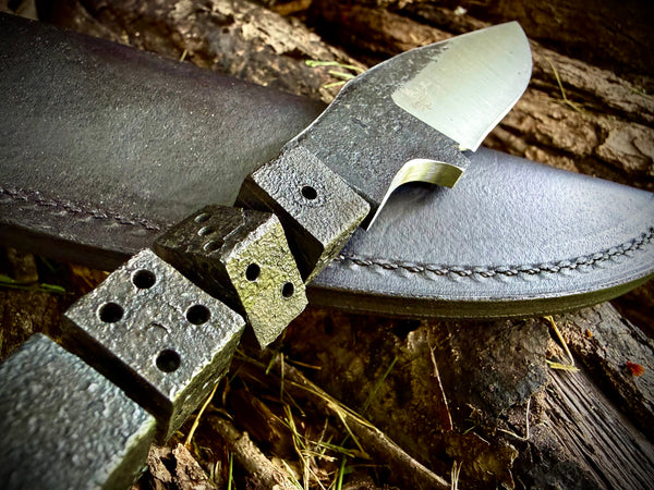 Dice Railroad Spike Knife