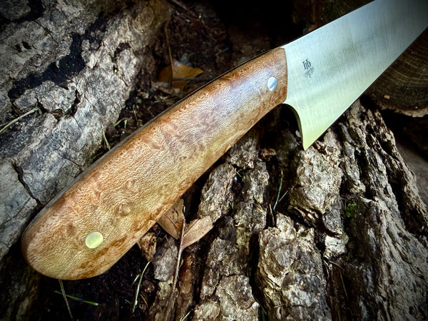 Chef Knife with Birdseye Maple