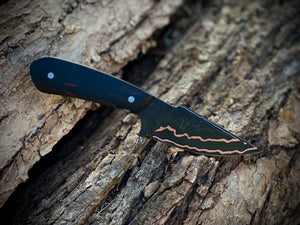 Copper Damascus Hunter - Full Tang
