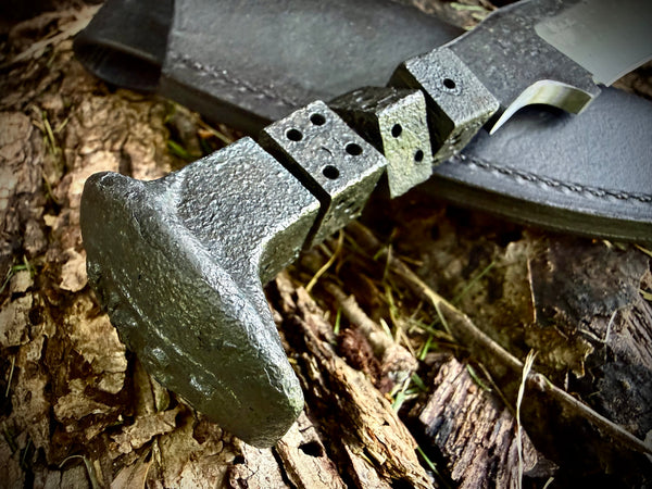 Dice Railroad Spike Knife