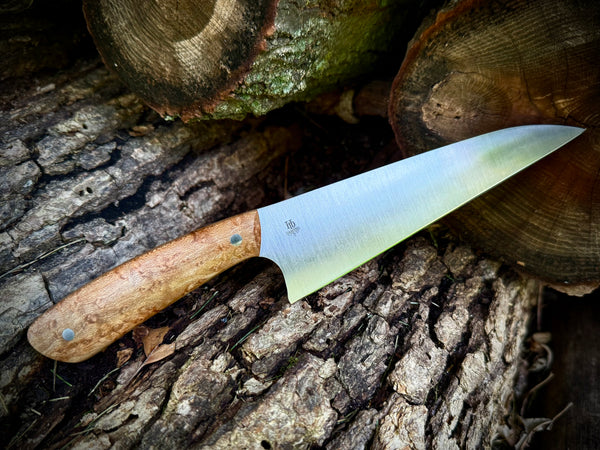 Chef Knife with Birdseye Maple