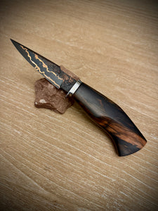 Copper Damascus Hunter - Hidden Tang