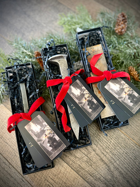 Three blacksmithing class vouchers gift box for knife making experiences
