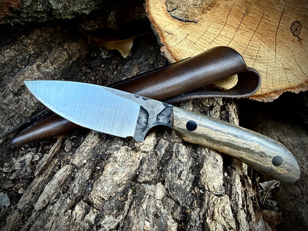 EDC with Birdseye Maple Handle (Rough Forge)
