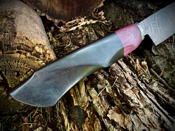 Mosaic Damascus Chef Knife