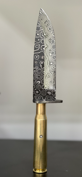 50 Cal Knife (Damascus Blade)