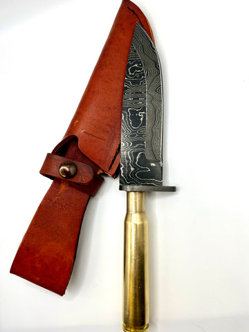 50 Cal Knife (Damascus Blade)