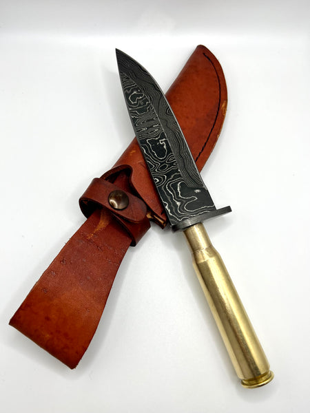 50 Cal Knife (Damascus Blade)